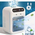 Mini Desktop Air Conditioner Fan, USB Rechargeable & Portable