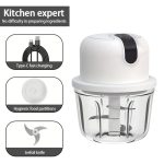 Compact Cordless Electric Chopper 350ML, Multi-use Food Grinder for Home Kitchen - Image 5