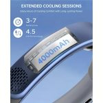 Upgraded Portable Neck Fan with LED Display & 3 Speeds - Image 7