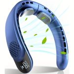 Upgraded Portable Neck Fan with LED Display & 3 Speeds - Image 8