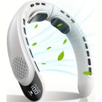 Upgraded Portable Neck Fan with LED Display & 3 Speeds - Image 6