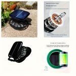 Solar Fan Hat, USB Rechargeable Wide Brim Sun Hat - Gambar 10