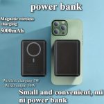 5000mAh Mini Magnetic Wireless Power Bank, 5W Wireless 10W Wired USB-C Charger for iPhone & Android | MY Local Warehouse - Image 2