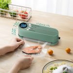 HOTU 1pc 1200Mah Portable Multi-Function Automatic Food Sealer Machine with Snack Sealing System, External Suction And Inflation Function - Rechargeable USB Vacuum Sealer for Kitchen And Outdoor Picnics - Image 5