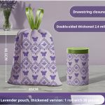 Thick Printed Drawstring Garbage Bags, Leakproof Home Bin Liners