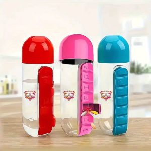 2-in-1 7 Days Pill Box + BPA-Free PP Water Cup